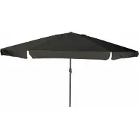 Syfax Sombrilla de jardín 394 x 394 x 248 cm Poliéster y Acero Negro