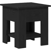 Syfax Mesa de Café Roble Negro 40 x 40 x 42 cm Madera de ingeniería