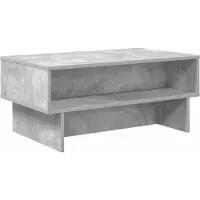 Syfax Mesa de Café Gris Concreto 80 x 46 x 35 cm Madera de ingeniería