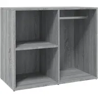 Syfax Mueble vestidor madera contrachapada gris Sonoma 80x40x65 cm