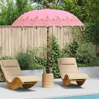 Prolenta Maison Exclusive - Parasol balinés, color rosa, 215 x 215 x 260 cm