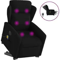 Syfax Sillón de masaje eléctrico reclinable elevable tela