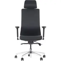 Stema Silla de oficina giratoria ergonómica AKCENT/F PLUS, base cromada, reposabrazos ajustables, asiento deslizante (hacia adelante y hacia atrás),