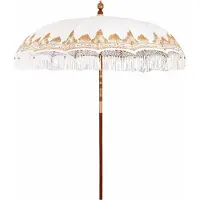 Syfax Parasol Balinés Crema 215 x 215 x 260 cm Algodón