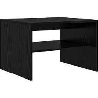 Syfax Mesa de Café Roble Negro 60 x 50 x 40 cm Madera de ingeniería
