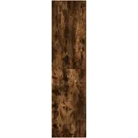 Syfax Armario madera de ingeniería color roble ahumado 30x50x200 cm