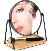 Northix Espejo de maquillaje de doble cara, 18,5 x 10,5 x 20 cm