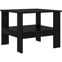 Syfax Mesa de Café Roble Negro 57 x 55 x 45 cm Madera de ingeniería