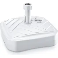 Prosperplast Base para sombrilla UMBRELLA, cuadrada, de 39 cm - color: blanco