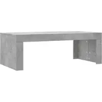 Syfax Mesa de centro madera de ingeniería gris hormigón 102x50x36 cm