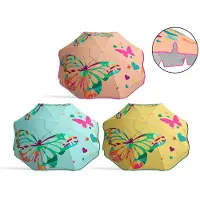 Atosa Parasol abatible de aluminio , modelo Orxford Fadon, surtido de 3 unidades, diámetro de 22/25 mm, altura de 200 cm, varios colores. Varias opciones de color disponibles. Talla única