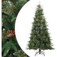 Syfax Árbol de Navidad artificial con ramas articuladas Verde 240 cm