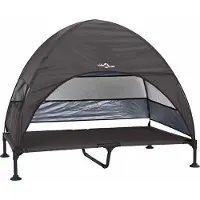 Syfax Cama Elevada para Perros 127 x 81 x 108 cm Tela y acero Marrón