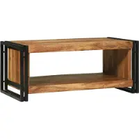 Syfax Mesa de Café Marrón 90 x 50 x 38 cm Madera de Acacia Sólida