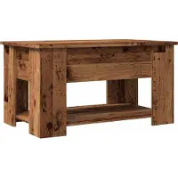 Syfax Mesa de centro madera de ingeniería madera antigua 79x49x41 cm