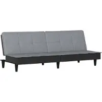 Syfax Sofá cama tela gris claro