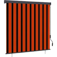 Syfax Estor enrollable Naranja y Marrón 180 x 250 cm Tela y Aluminio