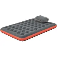 Bestway Colchón inflable para camping, para 2 personas, 203 x 183 x 22 cm, modelo "Roll & Relax", con bolsa de almacenamiento