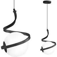 Toolight Lámpara Colgante De Techo App1732-1Cp Black Chrome19X18X29Cm