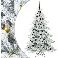 Syfax Árbol de Navidad artificial con ramas articuladas White 180 cm