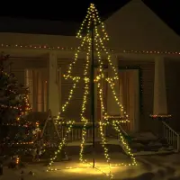The Living Store El árbol de Navidad "Living Store", con forma de cono, con 360 luces LED, para uso interior y exterior, de 143x250 cm