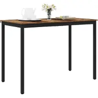 Syfax Mesa de barra de pie Madera de ingeniería Rectangular