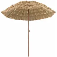 Syfax Parasol de playa Natural 205 x 205 x 210 cm Poliéster y Acero