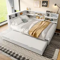 STILVORA : Sofá cama de 140x200 con cama extraíble, sofá diario con cabecero y compartimento de almacenamiento, sofá diario con conexión USB y tipo C, color blanco (con colchón)