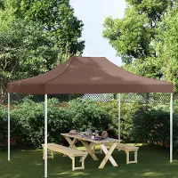 Prolenta Maison Exclusive: Toldo para carpa de fiestas, 4x3 metros, color marrón, 270 g/m²