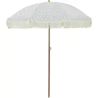 Syfax Parasol de playa 160 x 160 x 196 cm Poliéster y Acero Redondo