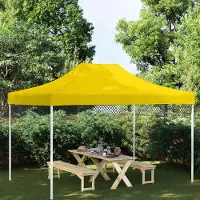 Prolenta Maison Exclusive: Toldos para fiestas, modelo 4x3 metros, color amarillo, 270 g/m²