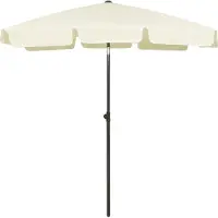 Prolenta Maison Exclusive: Parasol de playa color arena, 180x120 cm