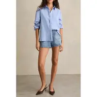 Reiss Denim Patch Pocket Short Mid Blue Talla: 26L | Pantalones Cortos Outlet | Mujer | Azul