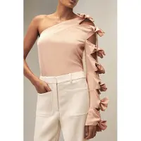 Reiss Bow Sleeve Top Pale Pink Talla: 8 | Blusas Outlet | Mujer | Rosa