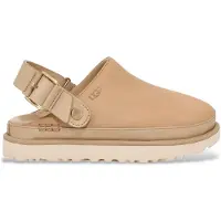 Ugg para mujer. 1169590 Zuecos de Piel Goldenstar Villa marrón claro (40), 1 a 3cm, Hebilla, Casual, outlet 2026.