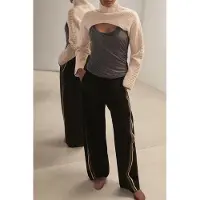 Reiss Cropped Texture Jumper Blush Pink Talla: L | Sudaderas con Capucha Outlet | Mujer | Rosa