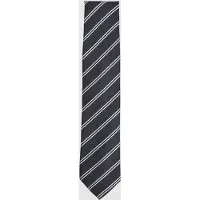 Reiss Stripe Silk Blend Tie Navy Talla: OS | Corbatas Outlet | Hombre | Azul