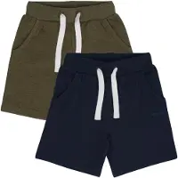 Minymo Pantalón ' MIBoys 2er-Pack ' azul oscuro / caqui