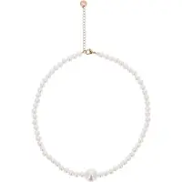 Gaya Pulsera oro rosa / blanco perla