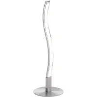 JUST LIGHT Lámpara de mesa WAVE Leuchten Direkt, acero, con 1 panel LED de 3W, 3000K, para uso interior, IP20
