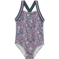 Color Kids - Kid's Swimsuit with Elastic Straps AOP - Traje de baño size 98, gris