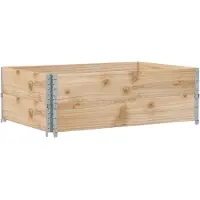 Syfax Collares de palets 2 unidades madera maciza de pino 120x80 cm