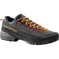 La Sportiva - Zapatillas de senderismo Hombre - TX4 Evo Carbon/Papaya de Cuero - Talla 41 - Negro