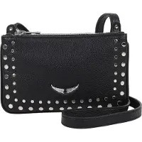 Zadig & Voltaire para niña. X60616 Bandolera tachuelas negro (OSFA), Casual, Poliuretano, moda infantil, outlet 2026.