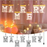 Rosikey Guirnalda de luces LED con letrero "Marry Me", guirnaldas de luces LED cálidas y románticas para fiestas, propuestas de matrimonio, decoración de bodas, propuestas de compromiso y decoración