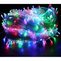ROSNEK Cadena de luces LED de 20 metros, 200 luces, multicolor, con 8 modos de iluminación, resistente al agua, ideal para fiestas, jardines, decoración interior, iluminación navideña