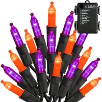Rosikey Cadena de luces LED de 10 metros, 100 luces, con batería, 8 modos y temporizador. Resistente al agua, ideal para decoración navideña en interiores, jardines, fiestas y celebraciones. Multicolores
