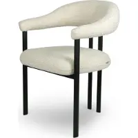 Zesso Silla de comedor Milton & Oldbrook, modelo Basel, color blanco