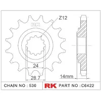Rk Piñón Delantero 6422 530