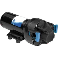Jabsco Bomba Par-max de alta resistencia, 4 galones por minuto, 24V, color negro, 40 PSI, color negro, 40 PSI